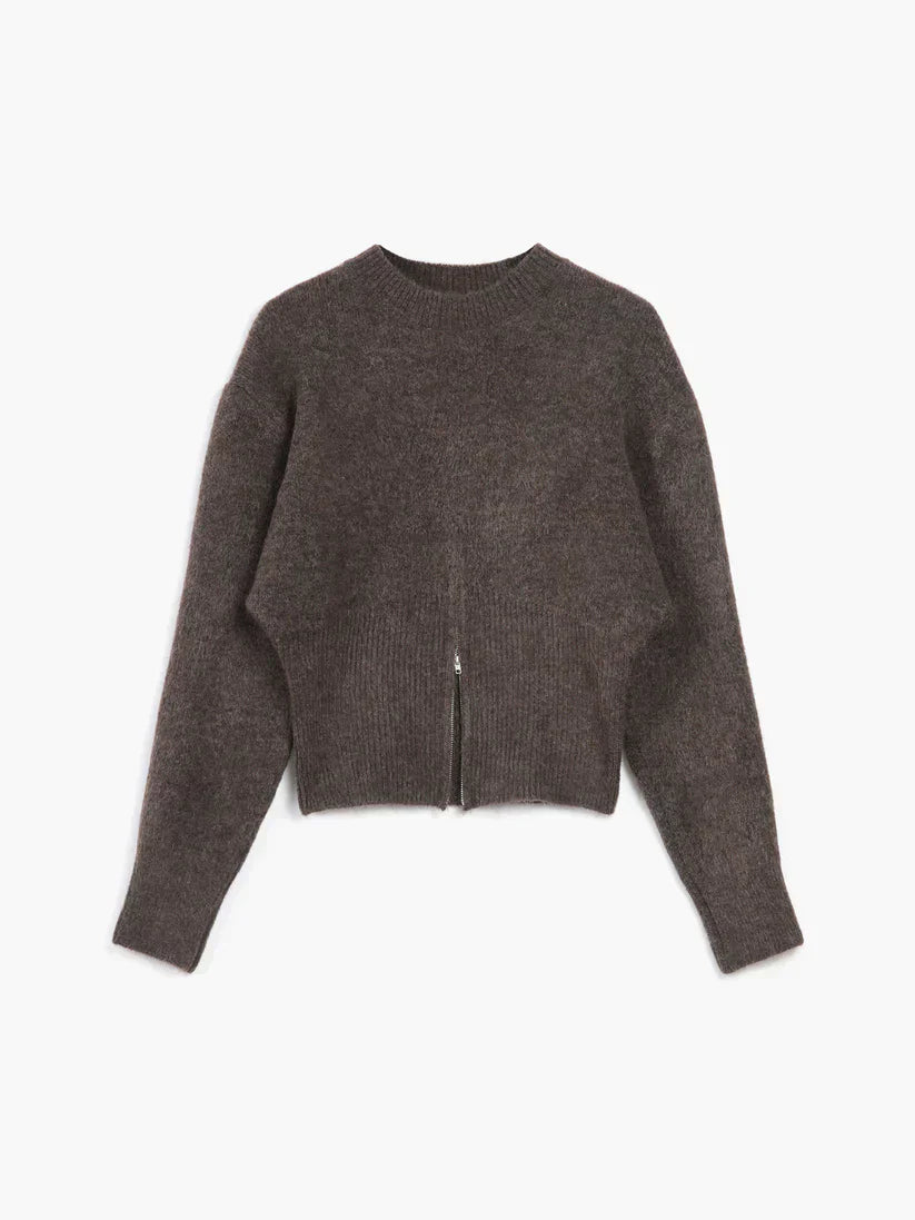 Svenja pullover mit halbem reißverschluss – damen