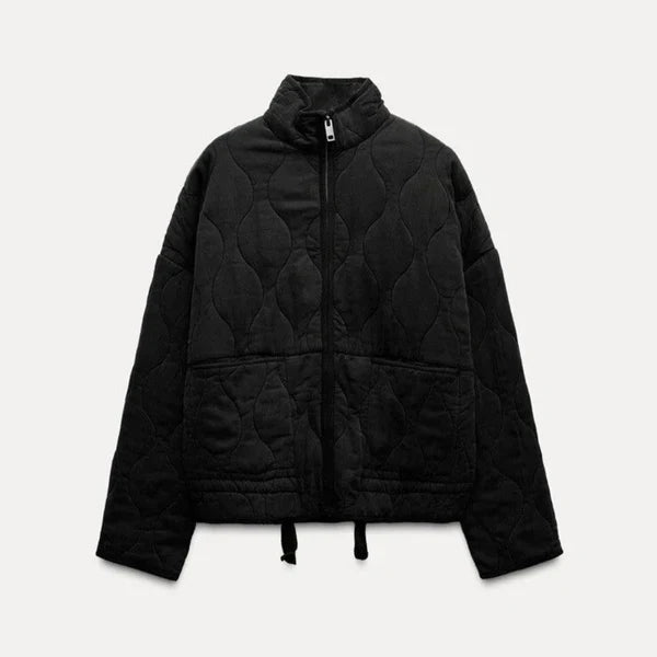 Vintage-steppwinterjacke für damen – damen