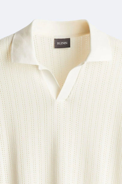 Stilvolles strickpolohemd – herren