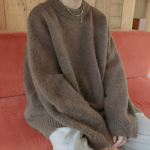 Olyvia – lockerer strickpullover in schlichtem design