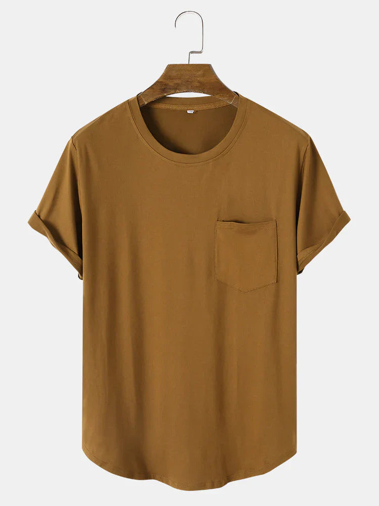 Tom | schlichte basic-t-shirts mit taschen