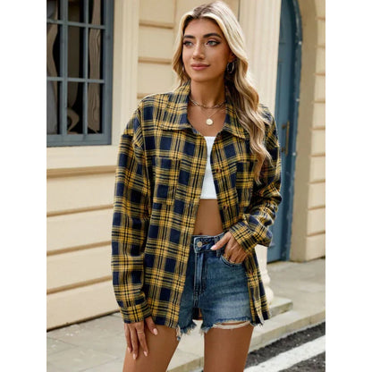 Milano damen karo bluse aus hochwertiger baumwolle