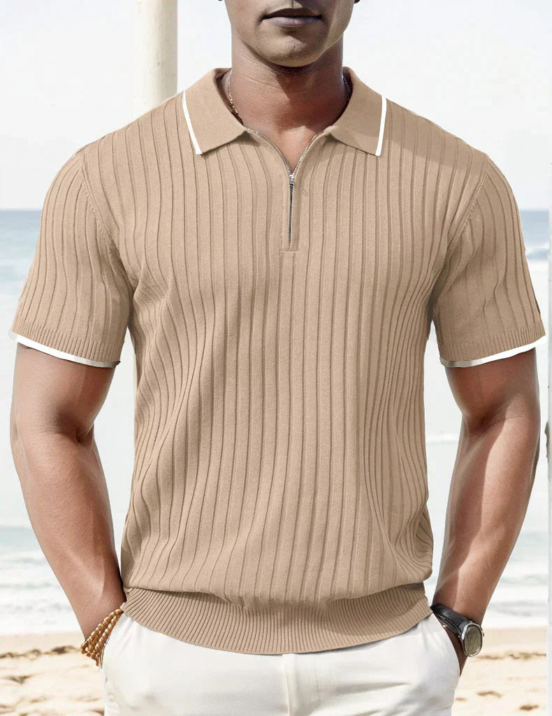 Hudson – ein formelles poloshirt für herren, vielseitig und bequem.