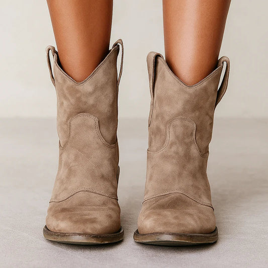 Pamu vintage western-stiefeletten – damen