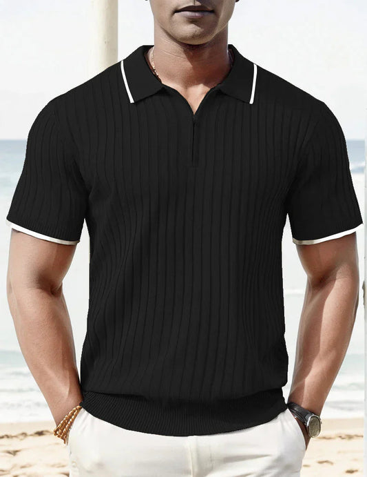 Hudson – ein formelles poloshirt für herren, vielseitig und bequem.