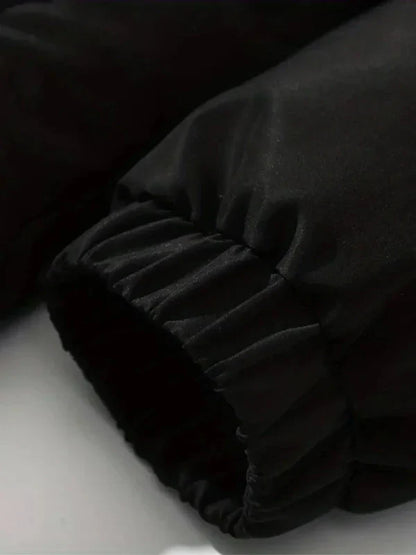 Warme damen-winterjacke mit reißverschluss – wetterfester allrounder