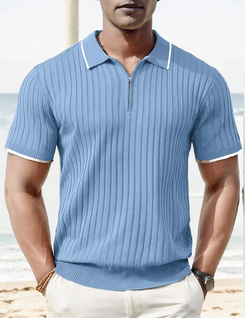 Hudson – ein formelles poloshirt für herren, vielseitig und bequem.