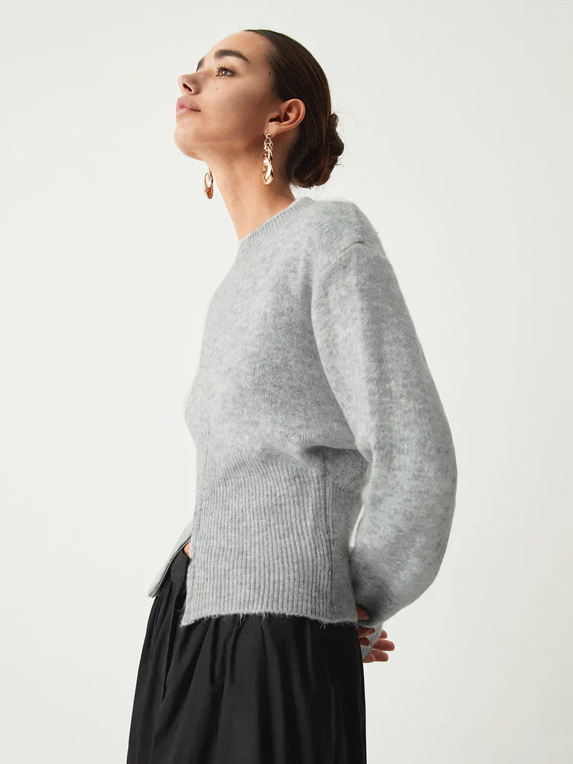 Svenja pullover mit halbem reißverschluss – damen