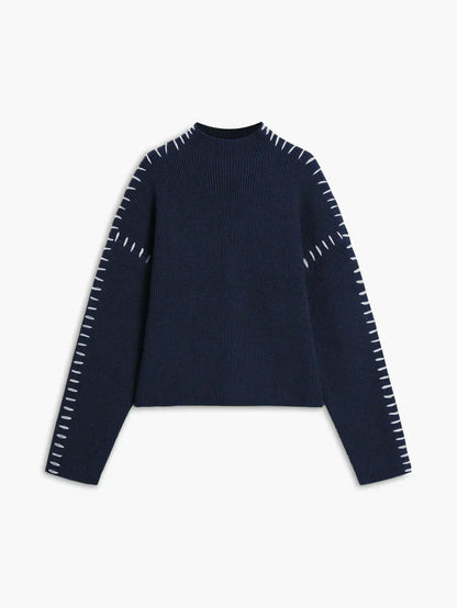 Theresa oversize-rollkragenpullover – damen