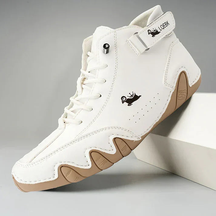 Ultrabequemer, rutschfester barfußschuh aus echtem leder