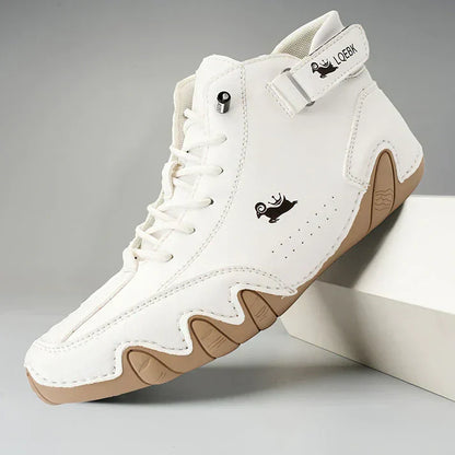 Ultrabequemer, rutschfester barfußschuh aus echtem leder