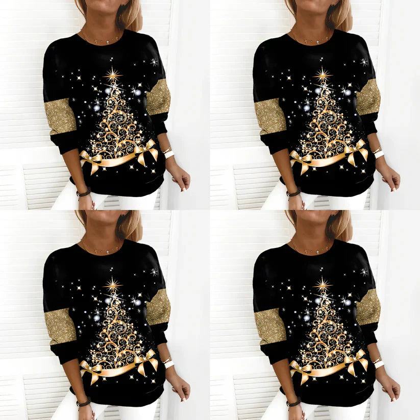 Pine weihnachtspullover mit baummotiv – unisex