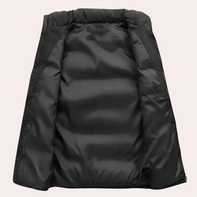 Malte – gepolsterte, wasserabweisende weste mit stehkragen