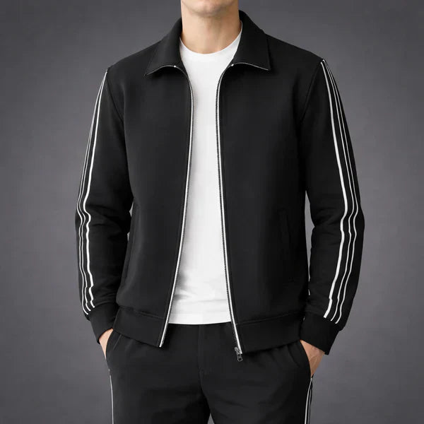 Sportliches 2-teiliges herren-set mit reflektierenden streifen – herren