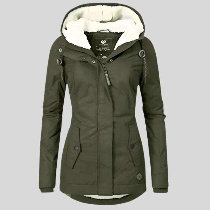 Taja – wasserdichte und warme winterjacke mit kapuze für damen