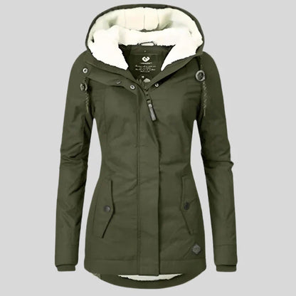 Taja – wasserdichte und warme winterjacke mit kapuze für damen