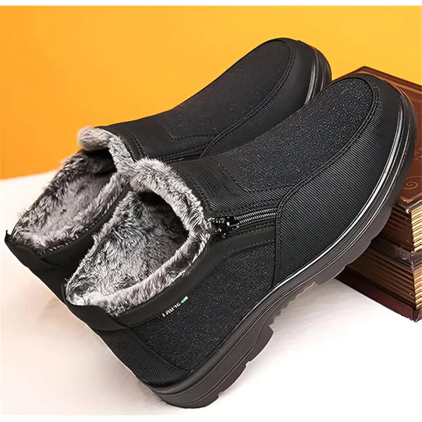 Warme herren-schneestiefel mit reißverschluss - herren