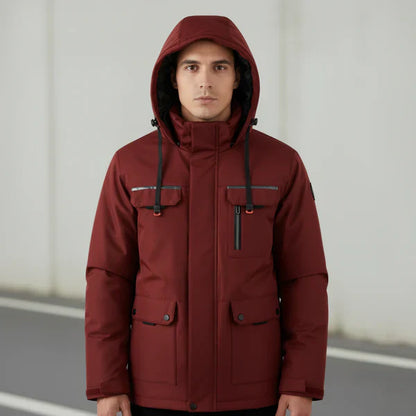 Wasserdichte, isolierte schneejacke für herren