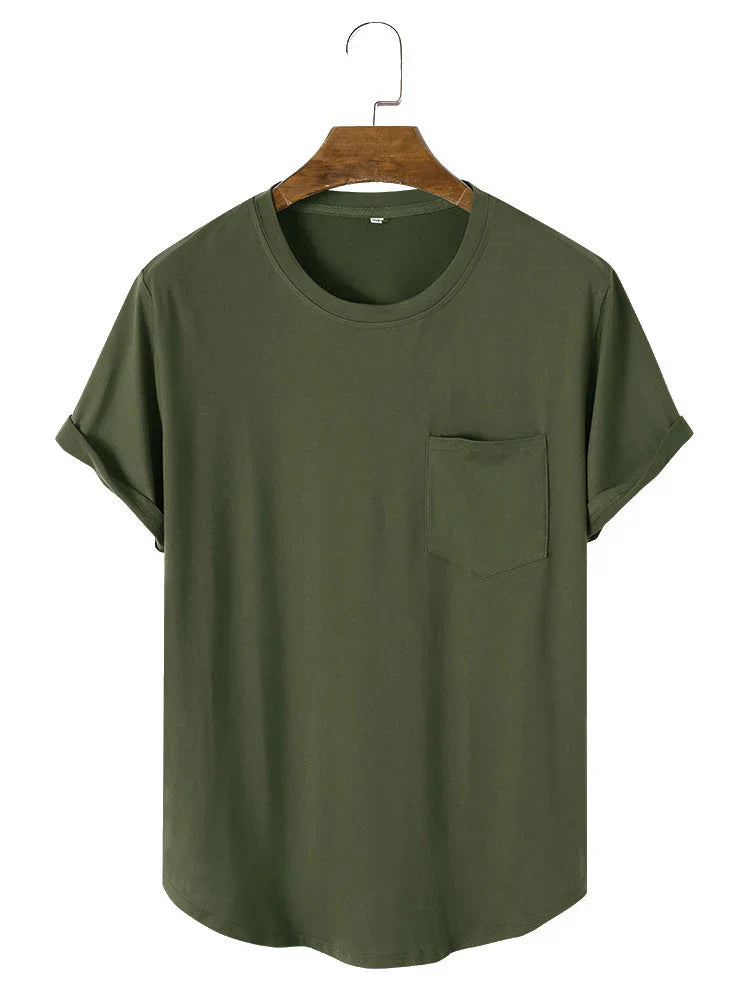 Tom | schlichte basic-t-shirts mit taschen