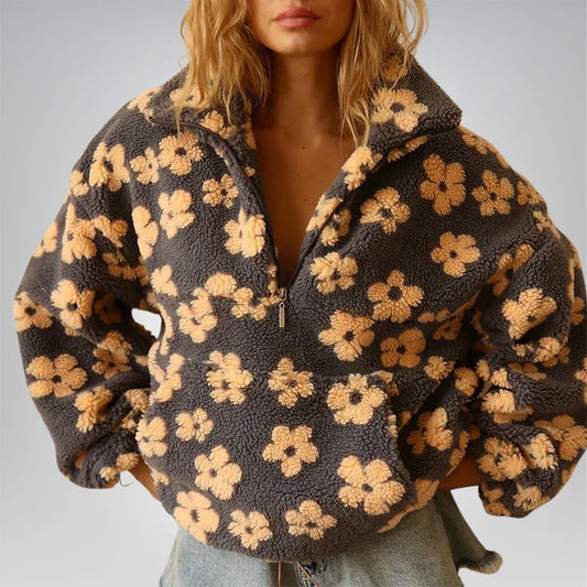Daisy – fleece warm bloom pullover