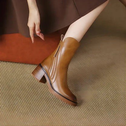 Winterliche plateau-stiefeletten für damen – damen