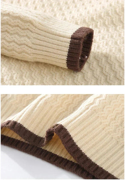 Vincent strickpullover mit struktur – herren