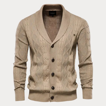 Warme herren-strickjacke mit knöpfen – herren