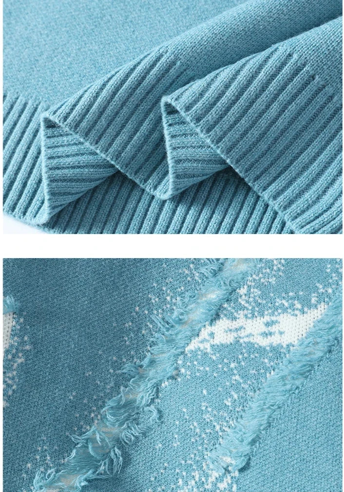 Raphael pullover im modernen used-look – herren