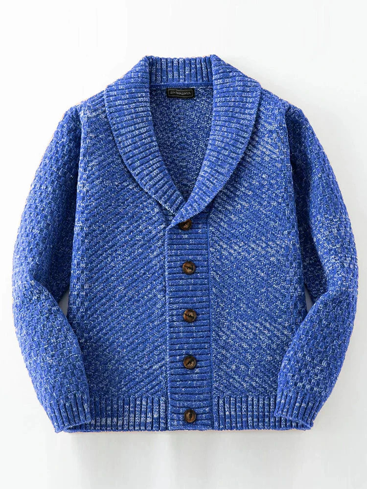 Wärmender herren-strickcardigan mit knöpfen