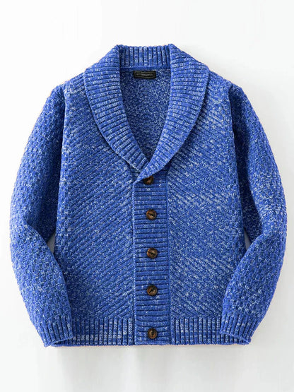 Wärmender herren-strickcardigan mit knöpfen