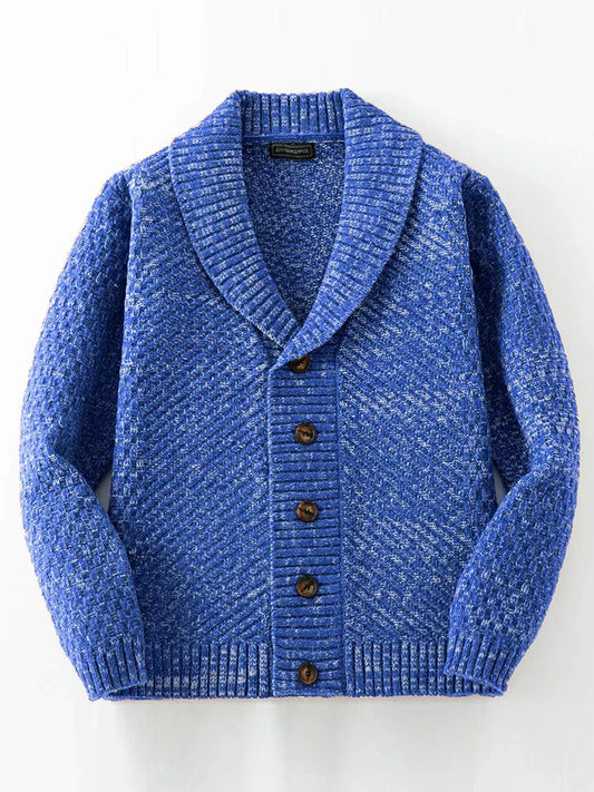 Wärmender herren-strickcardigan mit knöpfen