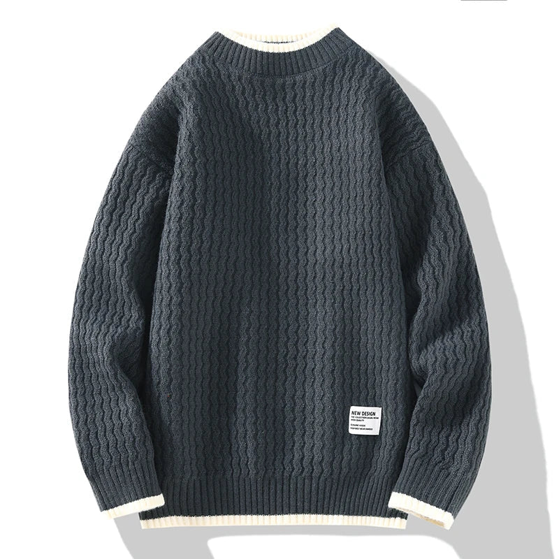 Vincent strickpullover mit struktur – herren