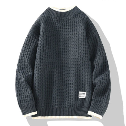 Vincent strickpullover mit struktur – herren