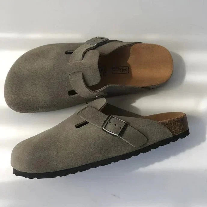 Hochwertige unisex-boston-sandalen aus leder: stil und qualität vereint