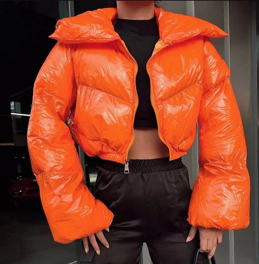 Aoife - stylische kurze pufferjacke mit steppmuster