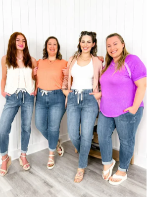 Xyrisa - blaue jeans-jogginghose