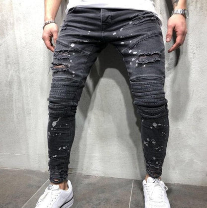 Mezt - ripped jeans für männer