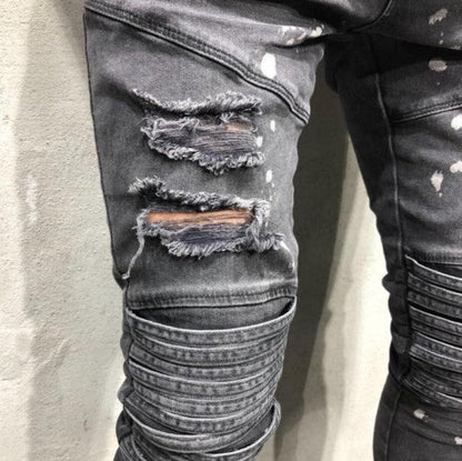 Mezt - ripped jeans für männer