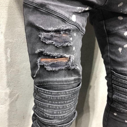 Mezt - ripped jeans für männer