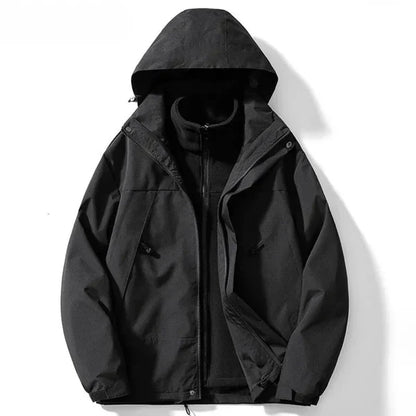 Unisex-wintermantel mit kapuze und fleece – unisex