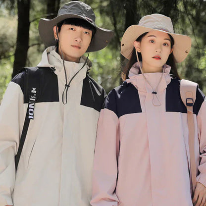 Unisex-wintermantel mit kapuze und fleece – unisex