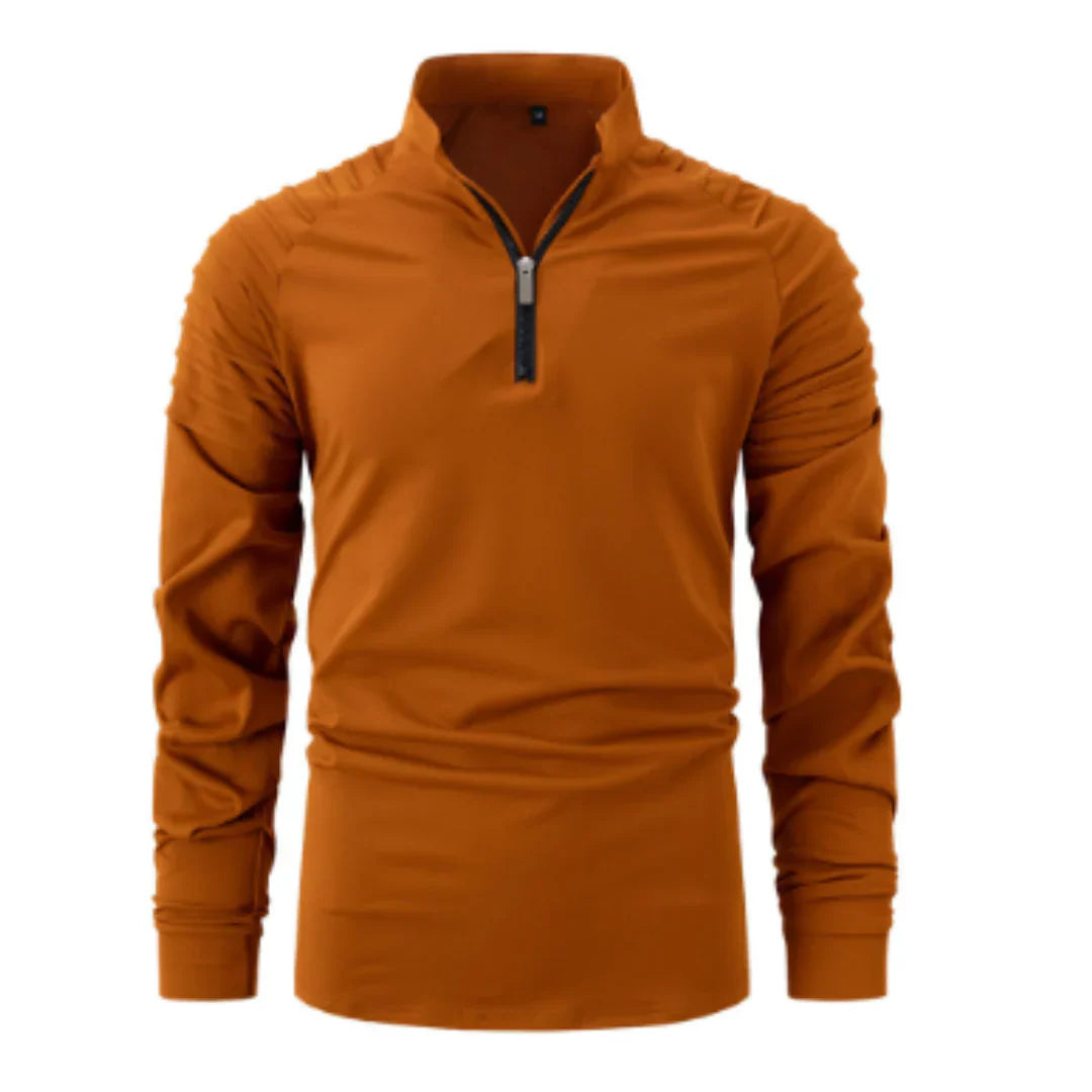 Herren langarm-half-zip pullover winter – komfortabler strick für kalte tage