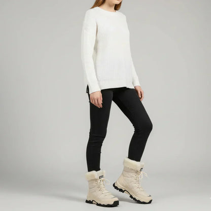 Wasserdichte winterstiefel für damen mit fellfutter – damen