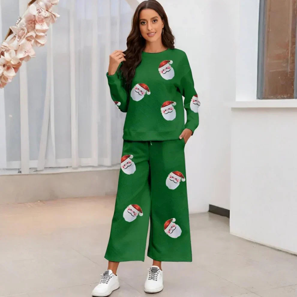 Weihnachtspyjama-set für damen