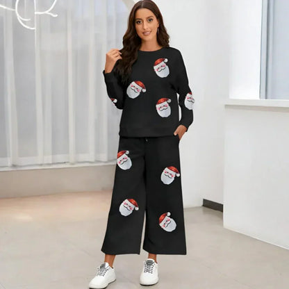 Weihnachtspyjama-set für damen