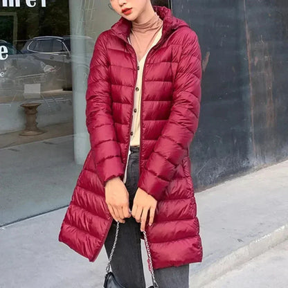 Wasserdichte, ultraleichte steppjacke für damen