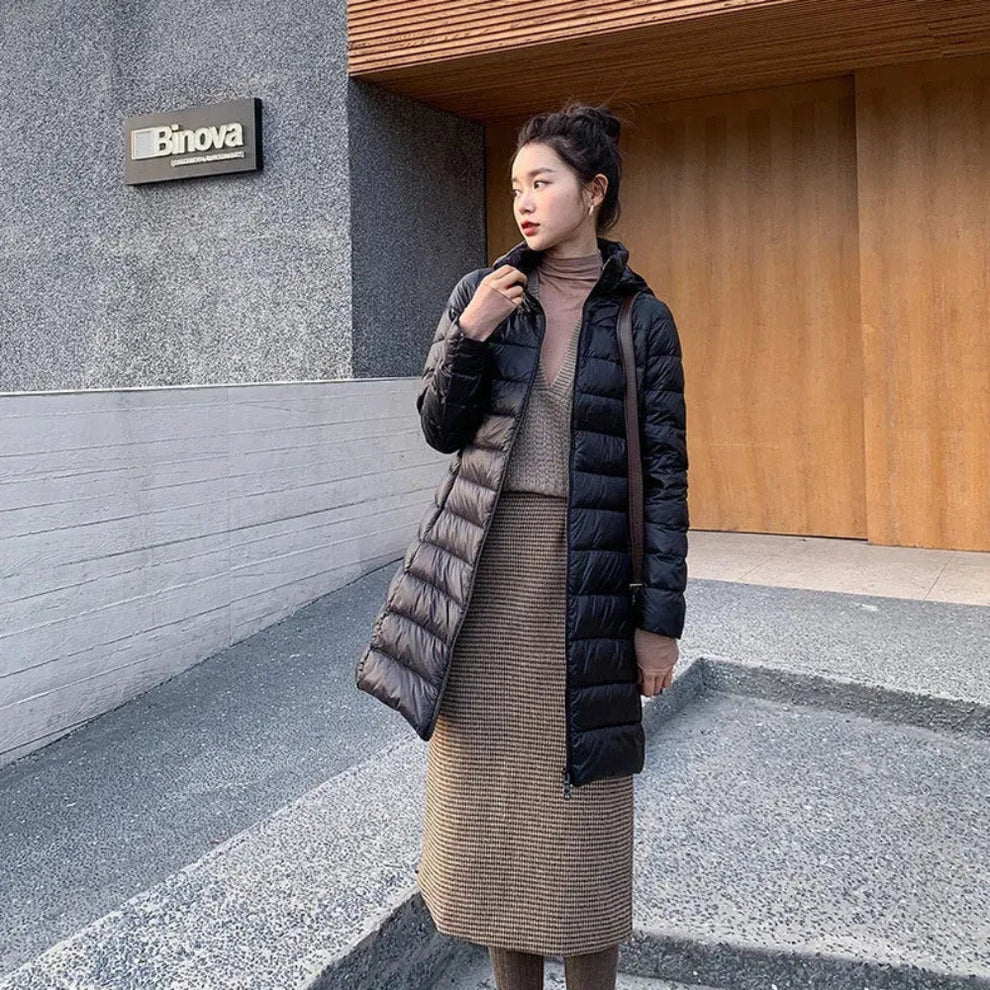 Wasserdichte, ultraleichte steppjacke für damen