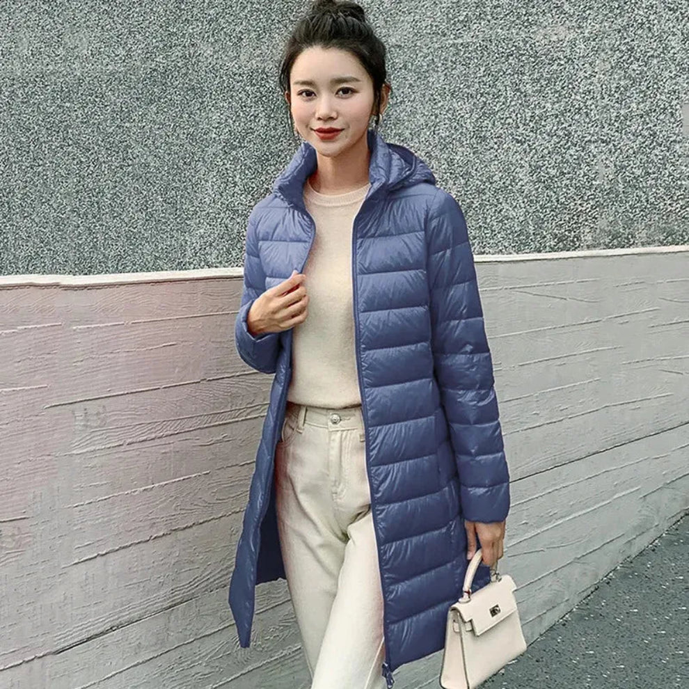 Wasserdichte, ultraleichte steppjacke für damen