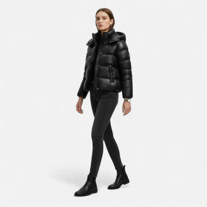 Ultraleichte damen-winter-daunenjacke mit kapuze – damen