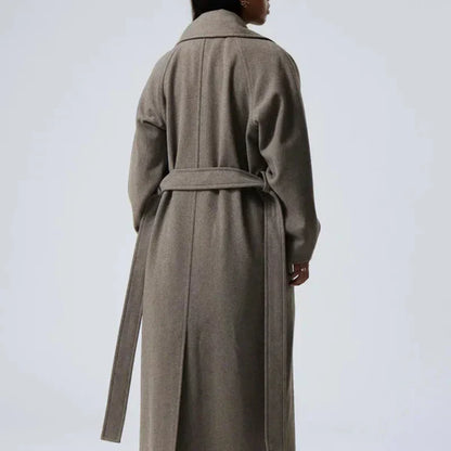 Oversize-wollmantel für damen, lässig-schick